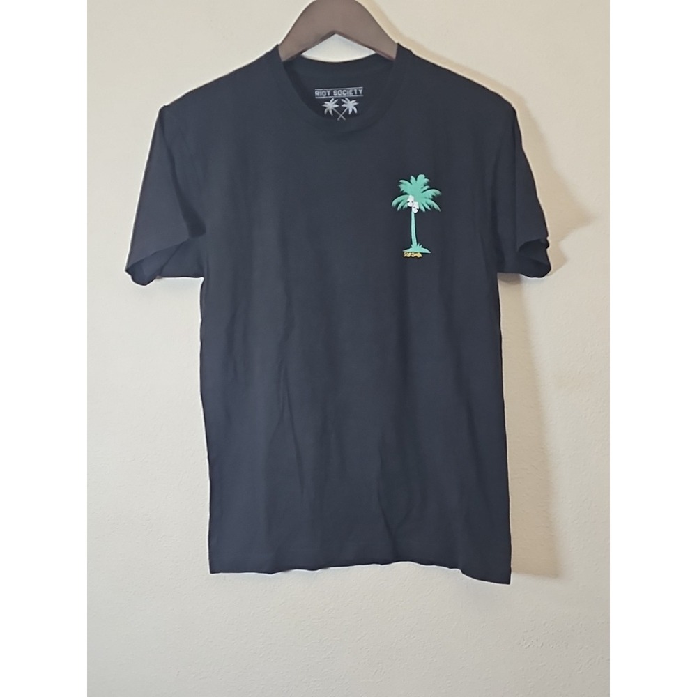 Riot Society Shirt‎ Small Black Cotton Graphic T-Shirt